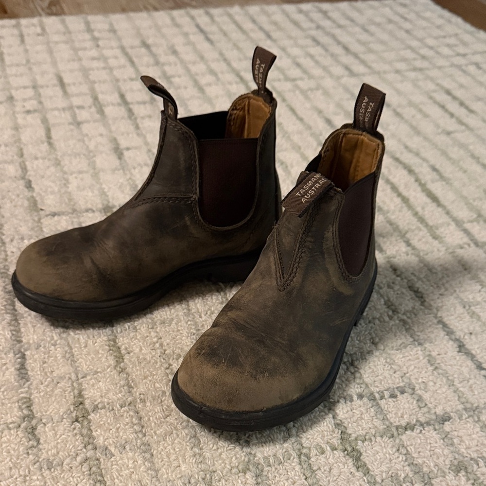 Blundstone Kids Rustic Brown Chelsea Boots